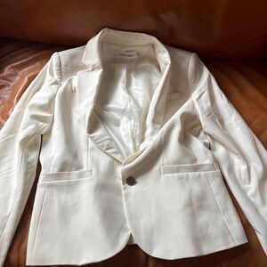White Calvin Klein blazer